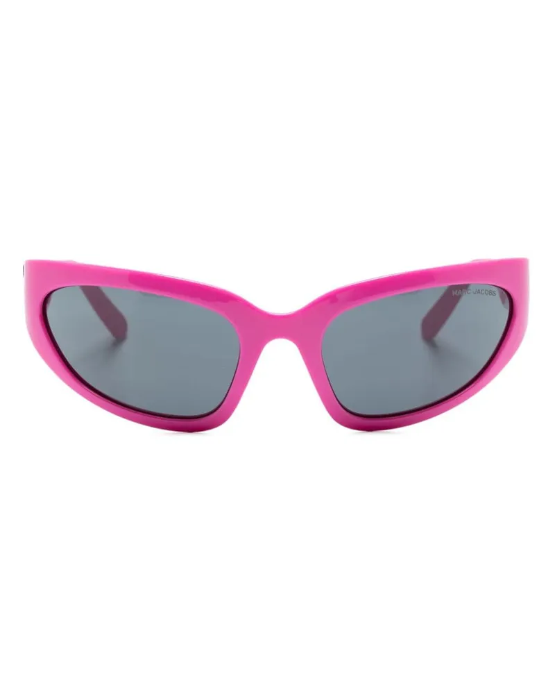 Marc Jacobs Sonnenbrille im Biker-Look Rosa