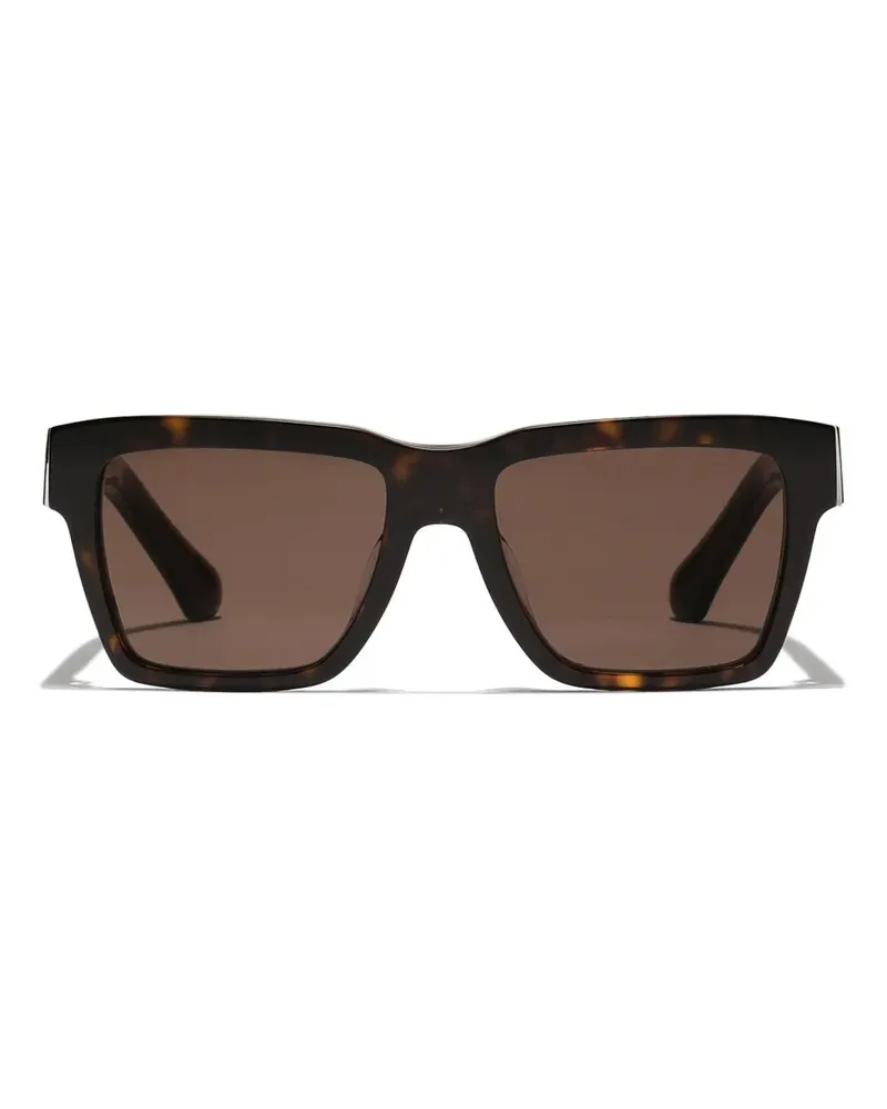 Dolce & Gabbana Sonnenbrille mit eckigem Gestell - Braun Braun