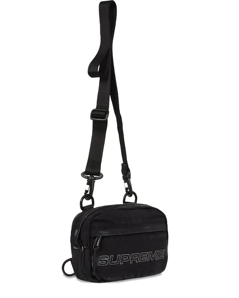 Supreme Being Mini "Black" Umhängetasche aus Denim - Schwarz Schwarz
