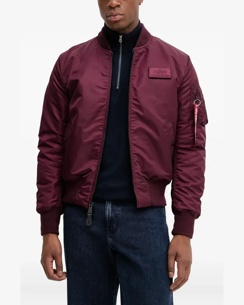 Alpha Industries MA-1 D-Tec Bomberjacke mit Kapuze - Rot Rot