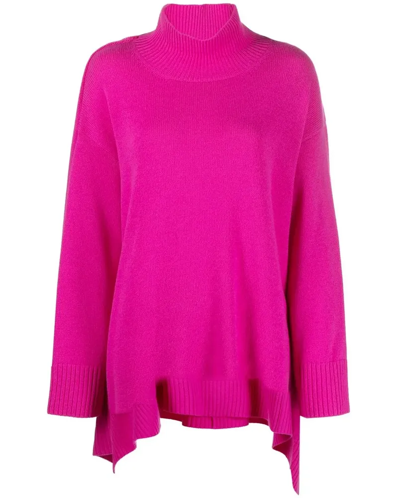 Valentino Garavani Drapierter Rollkragenpullover - Rosa Rosa