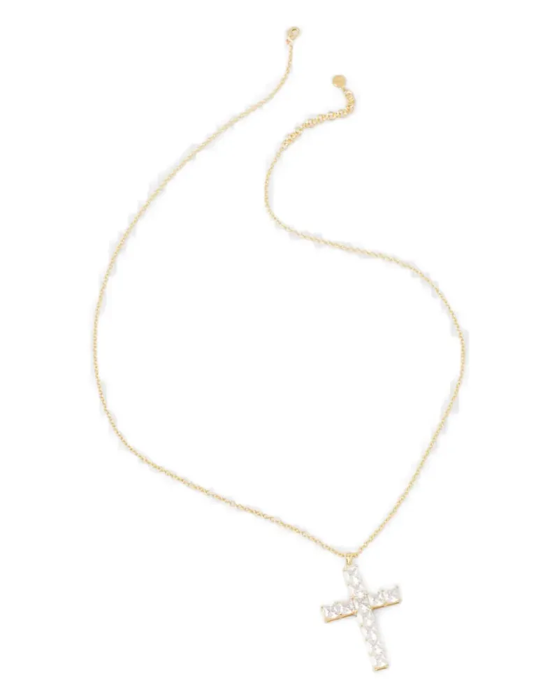 Chiara Ferragni cross-pendant necklace - Gold Gold