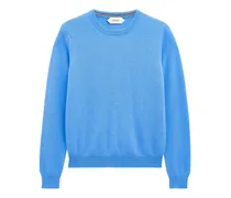 Kaschmirpullover mit Rundhalsausschnitt - Blau