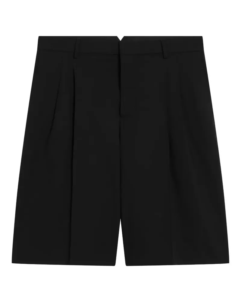 AMI Paris Bermudas mit Falten - Schwarz Schwarz