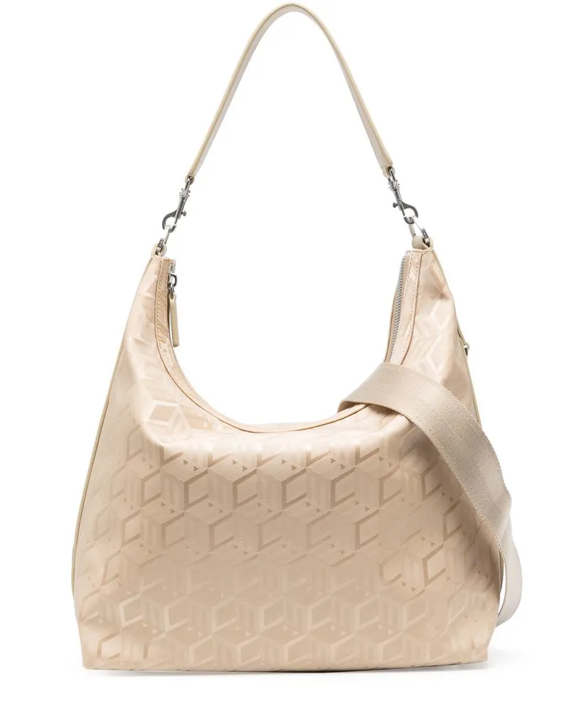 MCM Mittelgroßer Jacquard-Shopper - Nude Nude