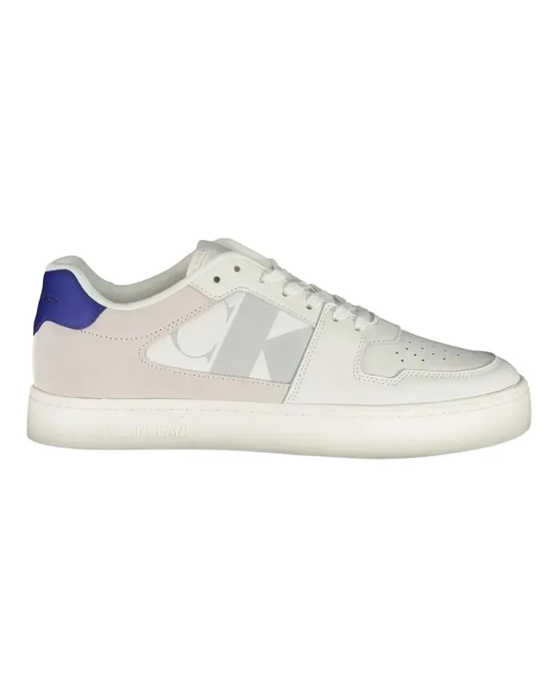 Calvin Klein perforated panelled sneakers - Weiß Weiß