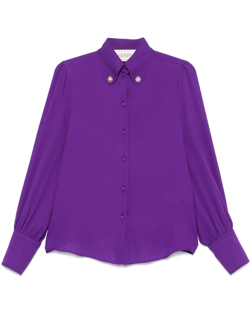 Valentino Garavani Hemd aus Georgette - Violett Violett