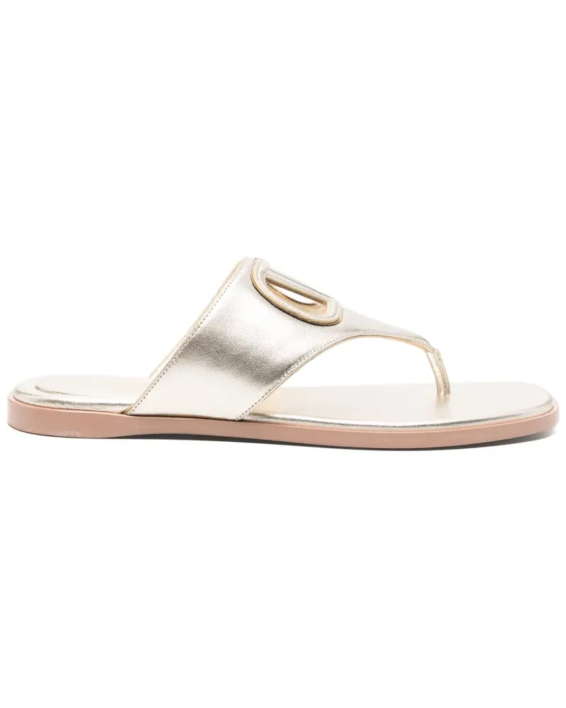 Valentino Garavani VLogo Signature Pantoletten - Gold Gold