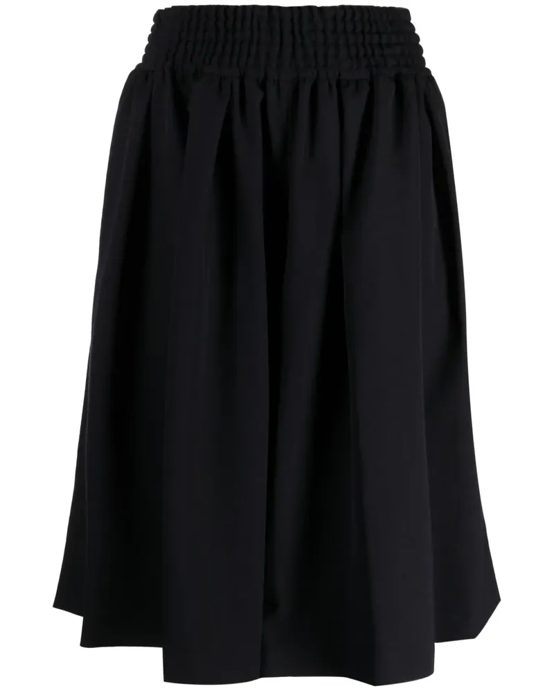 Comme des Garçons Midirock mit Stretchbund - Blau Blau