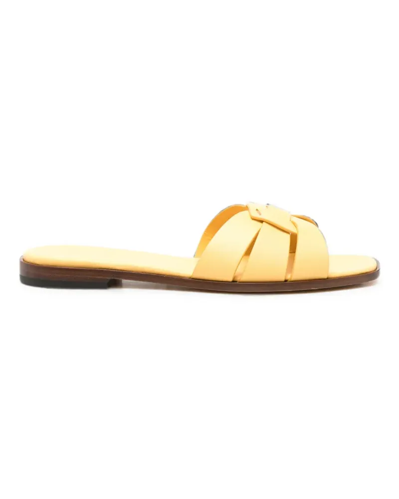 Doucal´s Sandalen mit Webmuster - Gelb Gelb