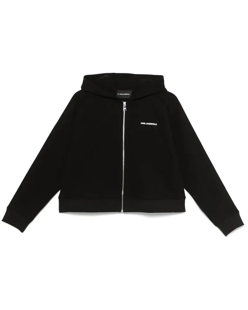 Karl Lagerfeld Hoodie mit Logo-Print - Schwarz Schwarz