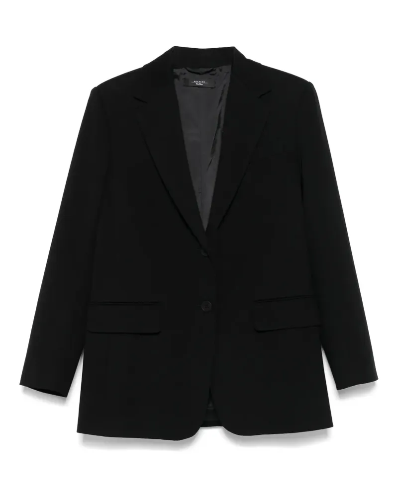 Max Mara Einreihiges Sakko - Schwarz Schwarz