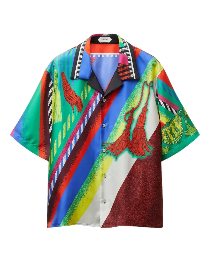 Versace Hemd mit Print - Grün Grün
