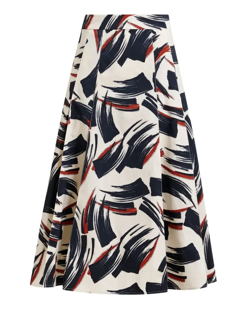 Essentiel Midirock mit Print - Nude Nude