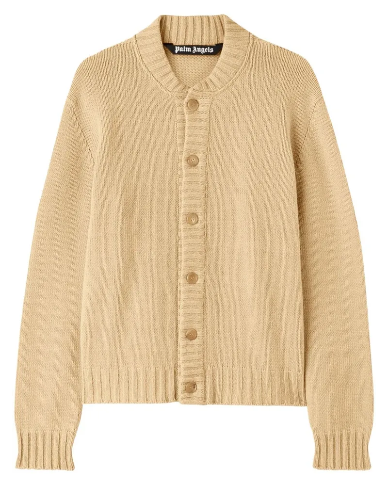 Palm Angels Cardigan mit Bogen-Logo - Nude Nude