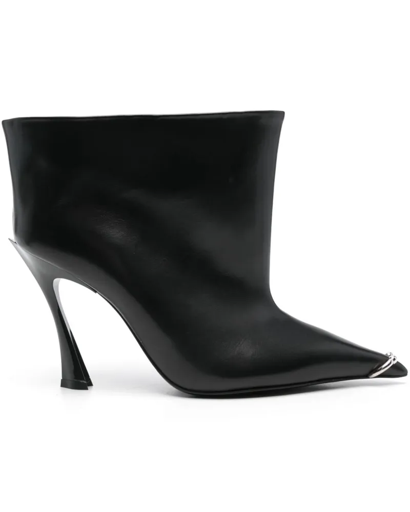 Thierry Mugler Stiefeletten mit Ringdetail - Schwarz Schwarz
