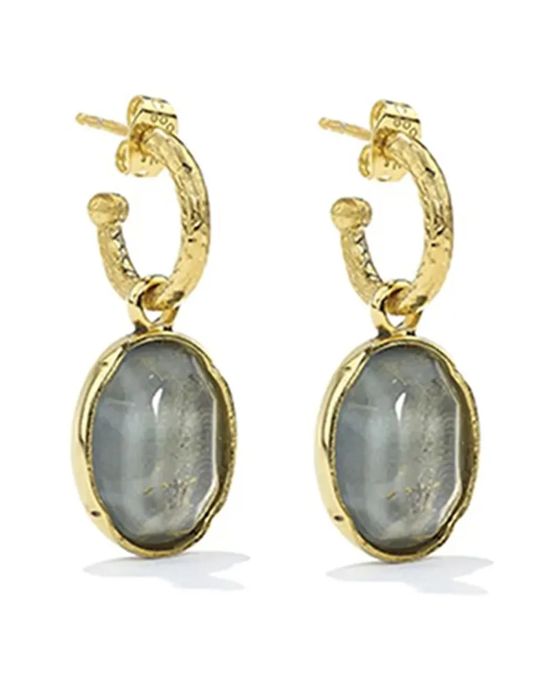 Goossens Paris Creolen mit Cabochon - Gold Gold