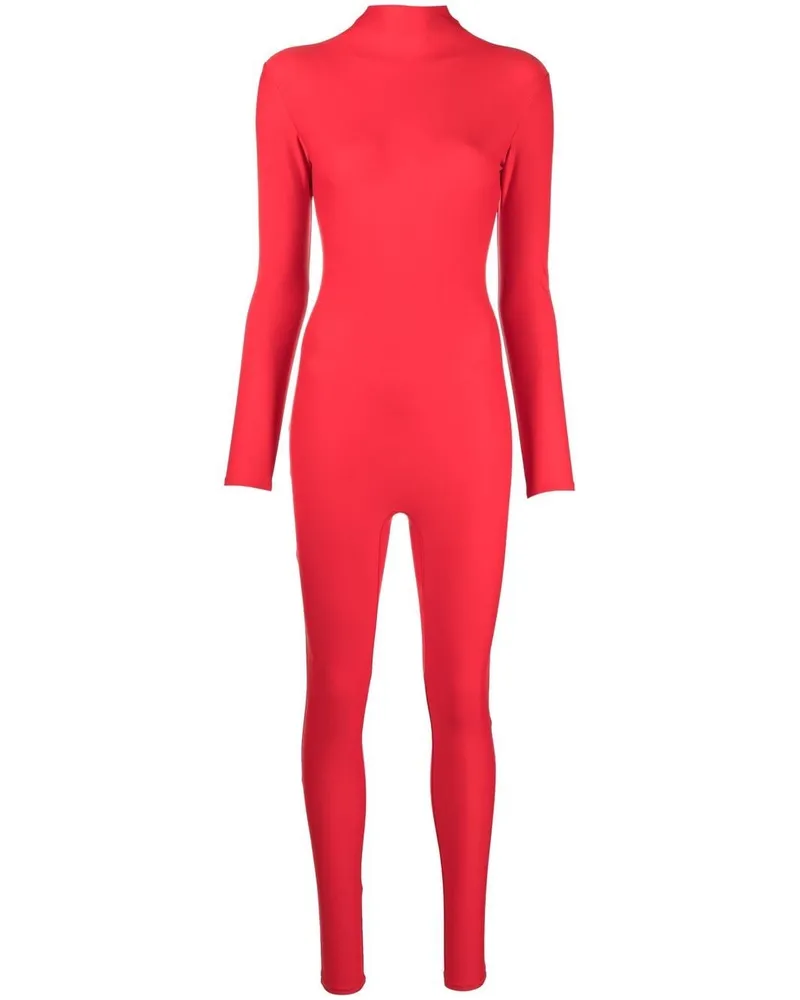 ATU Body Couture Langarmshirt mit Stehkragen Rot