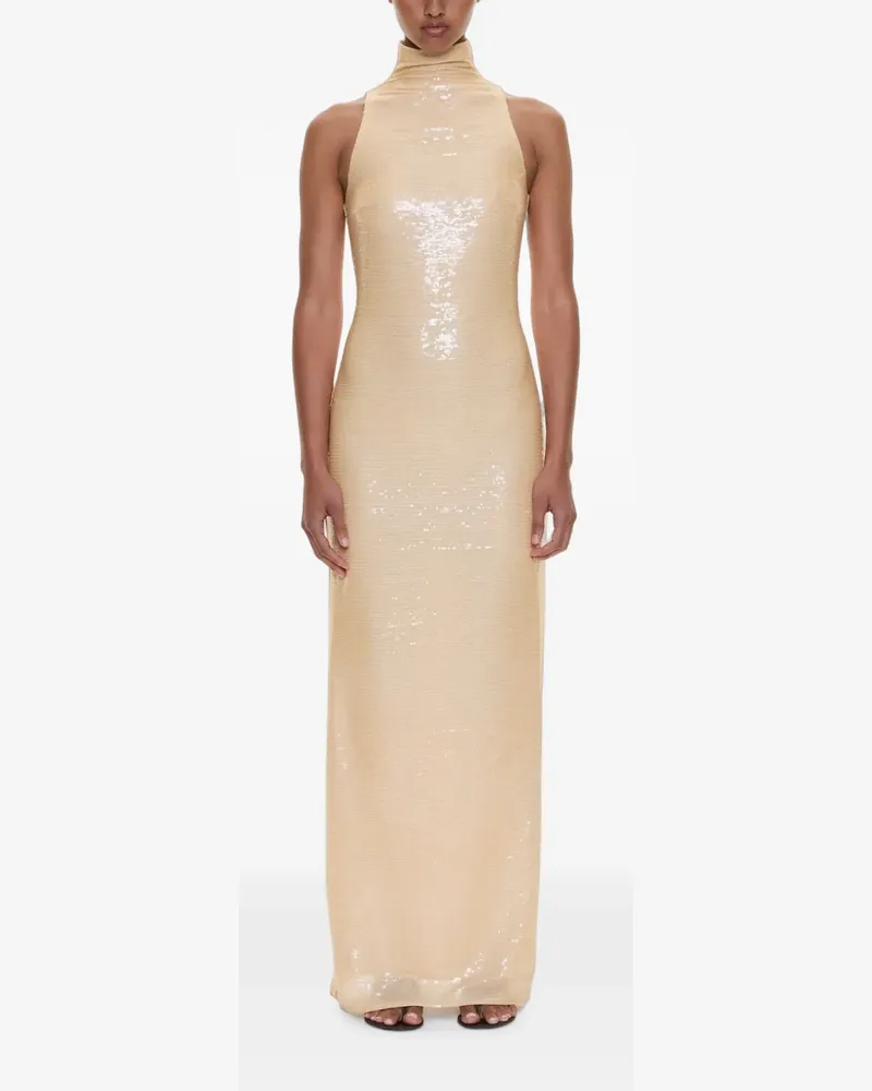 Christopher Esber Opaline Maxikleid mit Pailletten - Gelb Gelb