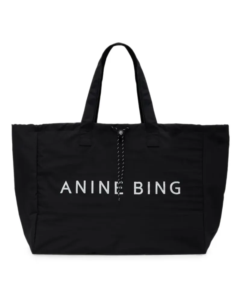 Anine Bing Leo Sport Tote Bag - schwarz Schwarz