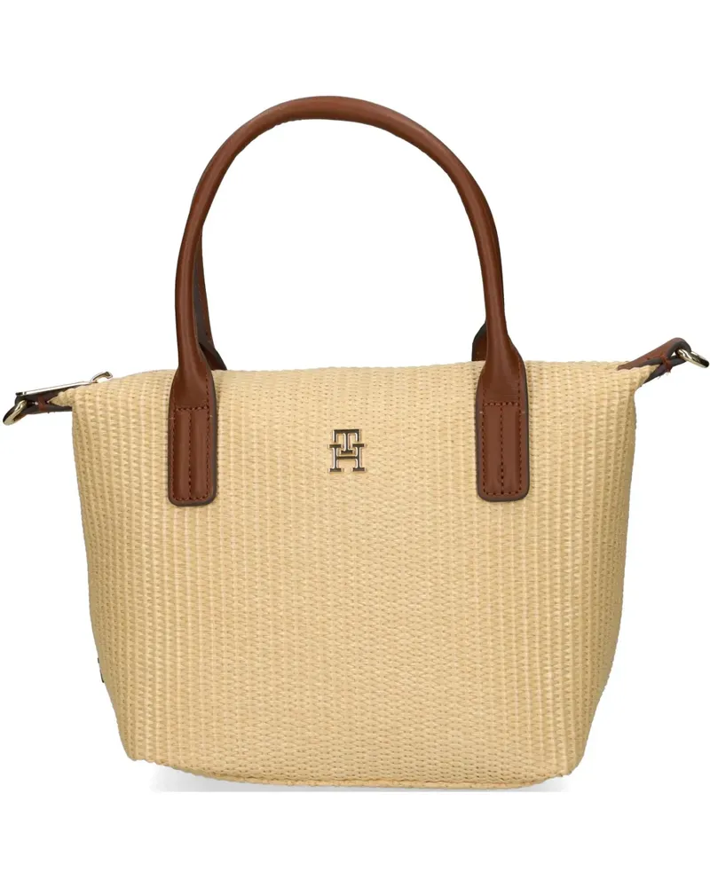 Tommy Hilfiger Gewebte Tote Bag - Nude Nude