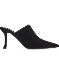 Ferragamo Mules aus Wildleder 85mm Schwarz