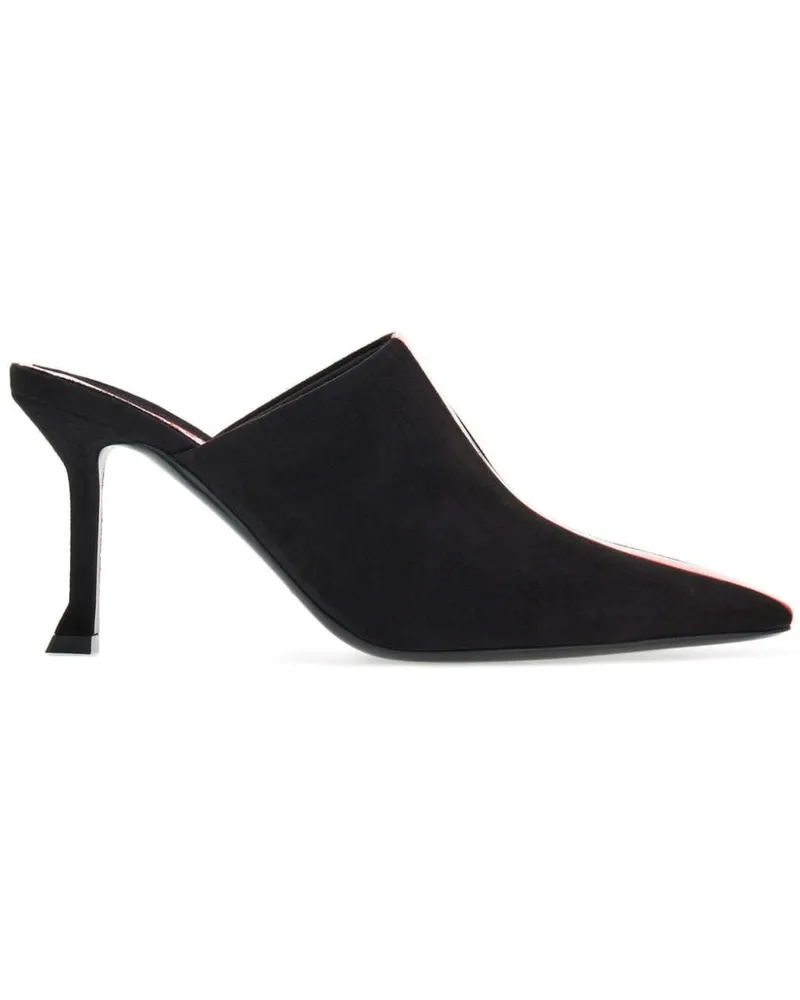 Ferragamo Mules aus Wildleder 85mm - Schwarz Schwarz