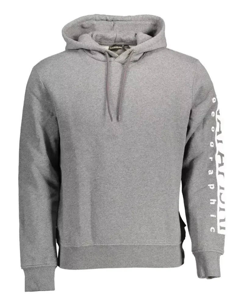 Napapijri Geographic logo-print hoodie - Grau Grau