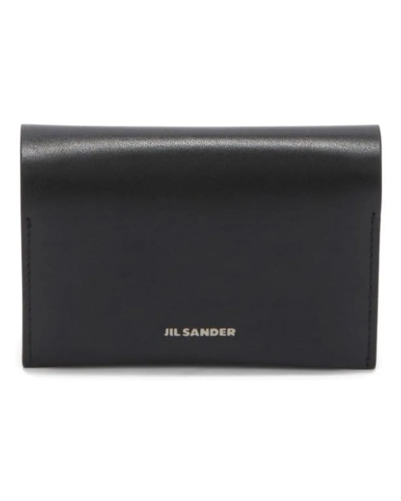 Jil Sander Kartenetui mit Logo-Print - Schwarz Schwarz