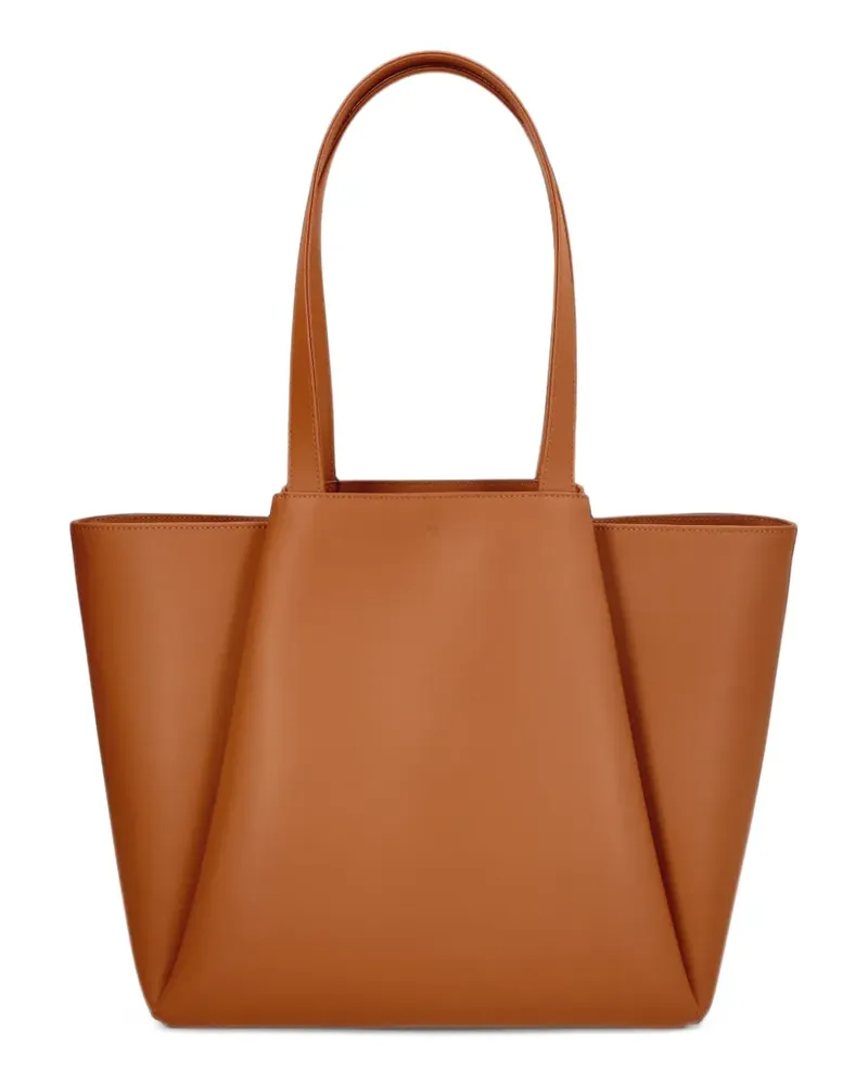KAAI Große Pyramid Tote Bag aus Leder - Braun Braun