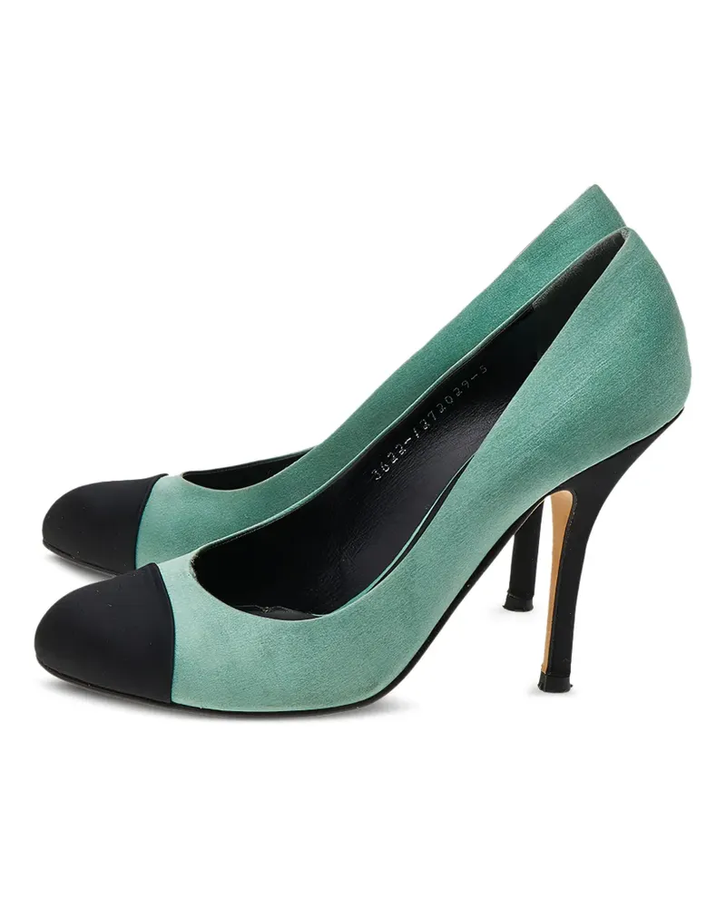 Gina cap-toe round-toe pumps - Grün Grün