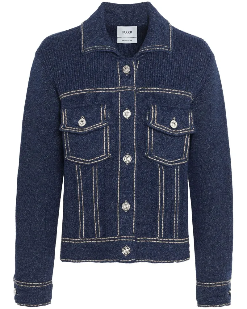 Barrie Gestrickte Jacke - Blau Blau