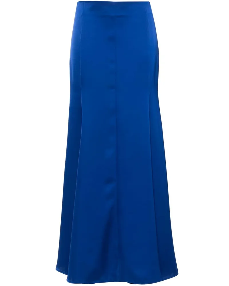 Philosophy Di Lorenzo Serafini Ausgestellter Maxirock aus Satin - Blau Blau