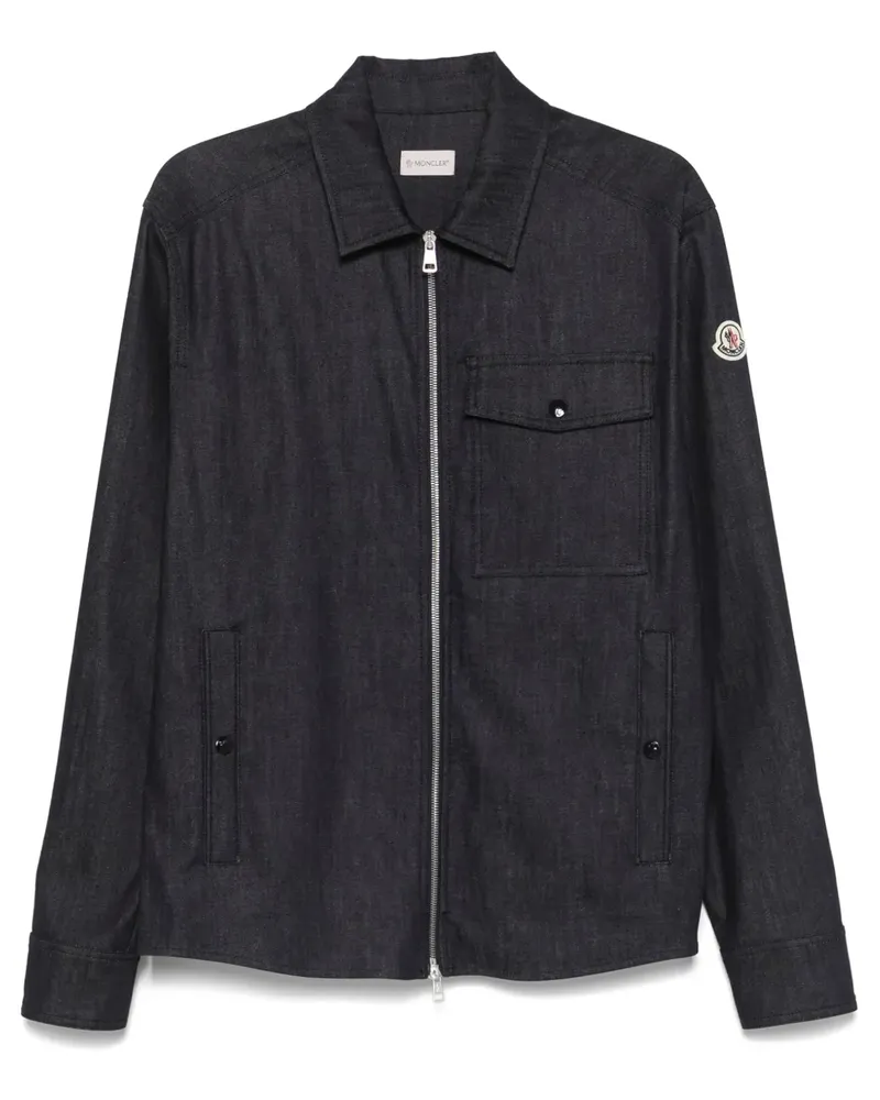 Moncler Klassisches Jeanshemd - Blau Blau