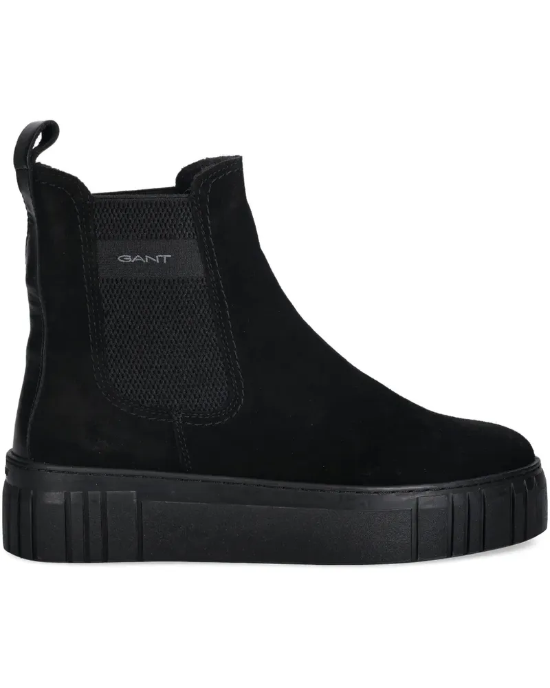 Gant Plateau-Stiefel mit Lasche - Schwarz Schwarz