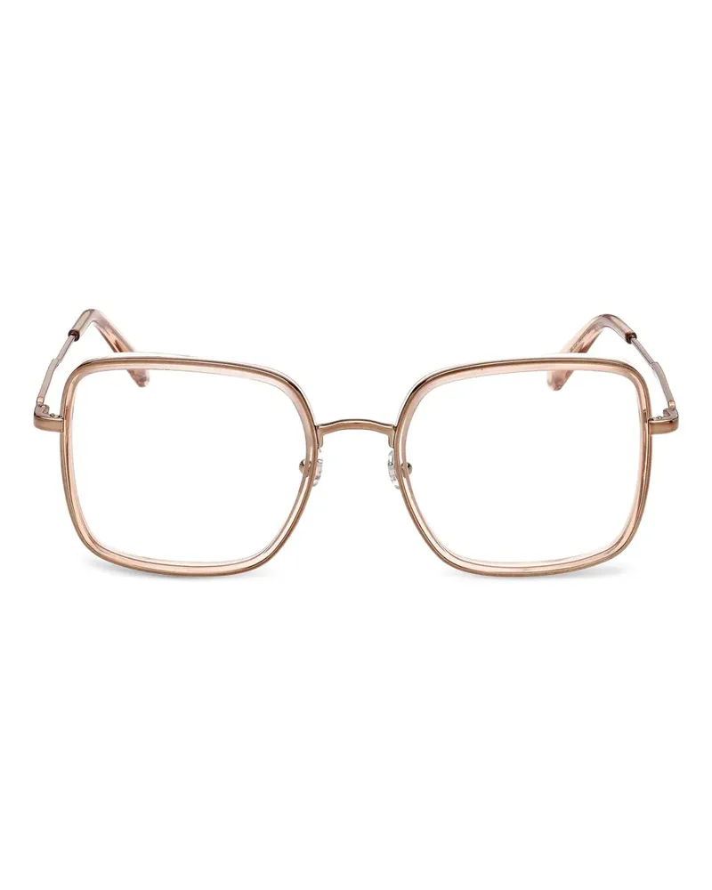 Moncler Brille mit eckigem Gestell - Gold Gold