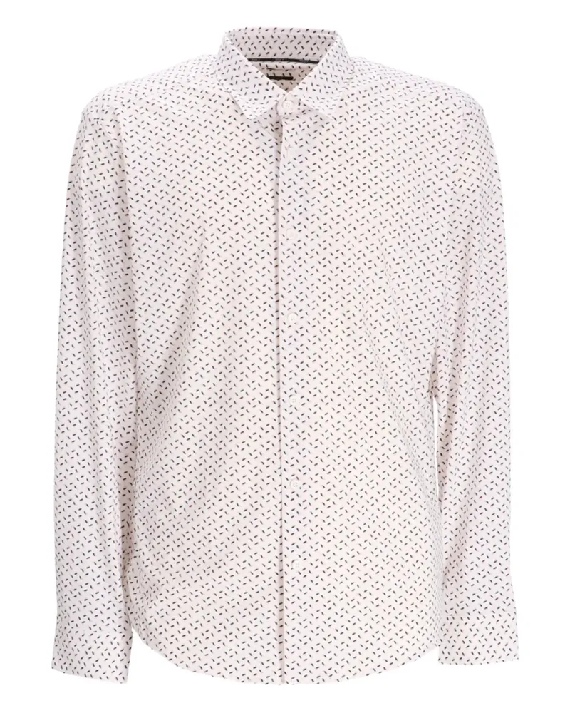 HUGO BOSS Gemustertes Hemd - Weiß Weiß
