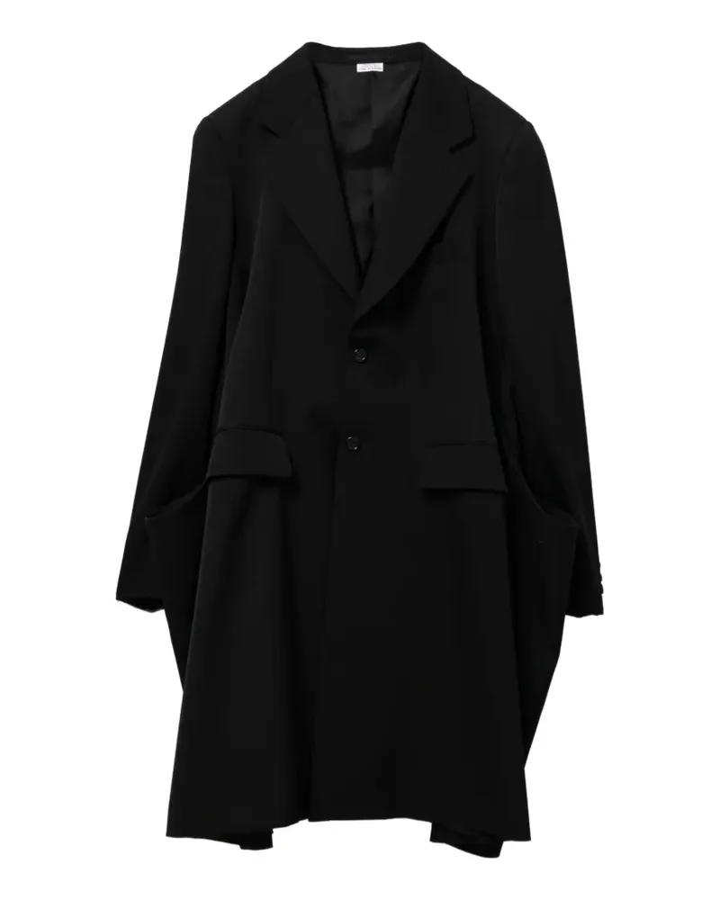 Comme des Garçons Einreihiger Mantel - Schwarz Schwarz