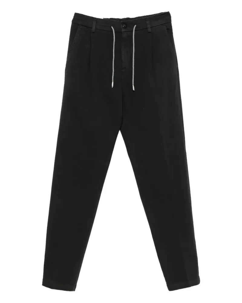 Eleventy Hose mit Kordelzug - Schwarz Schwarz