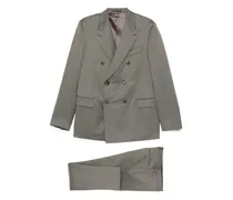 Doppelreihiger Anzug mit Nadelstreifen - Grün