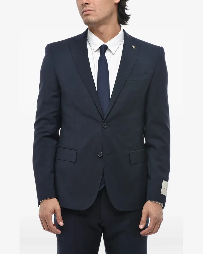 Corneliani slim-fit single-breasted suit - Blau Blau