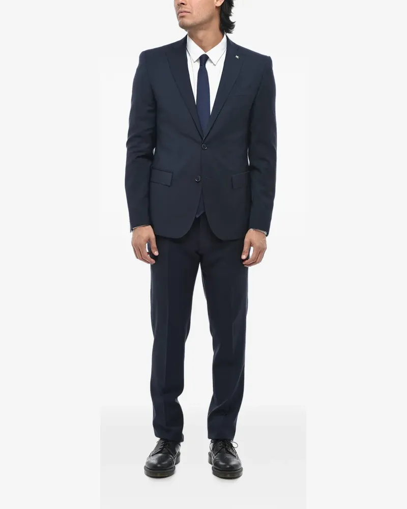Corneliani Anzug mit schmalem Schnitt - Blau Blau