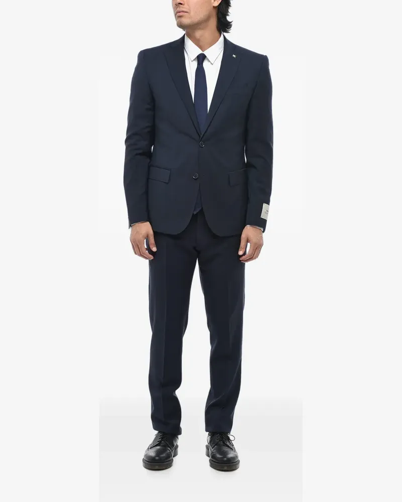 Corneliani Anzug mit schmalem Schnitt - Blau Blau