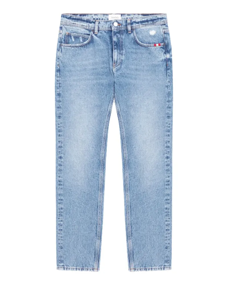 Amish Skinny-Jeans mit Schnürung - Blau Blau