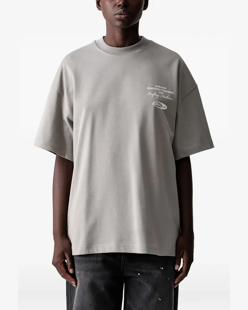 WRSTBHVR T-Shirt mit tiefen Schultern - Grau Grau