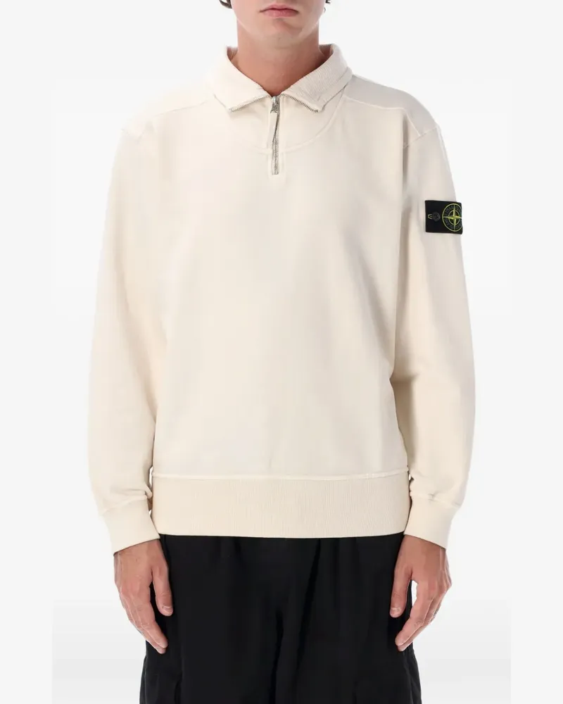 Stone Island 6100021 Sweatshirt aus gebürstetem Bio-Baumwollfleece - Nude Nude