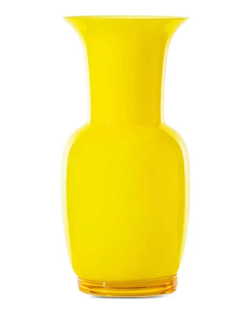 Venini Opalino Vase - Gelb Gelb