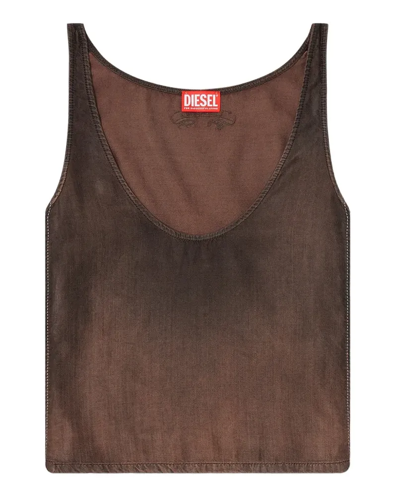 Diesel ombre-effect cropped top - Braun Braun