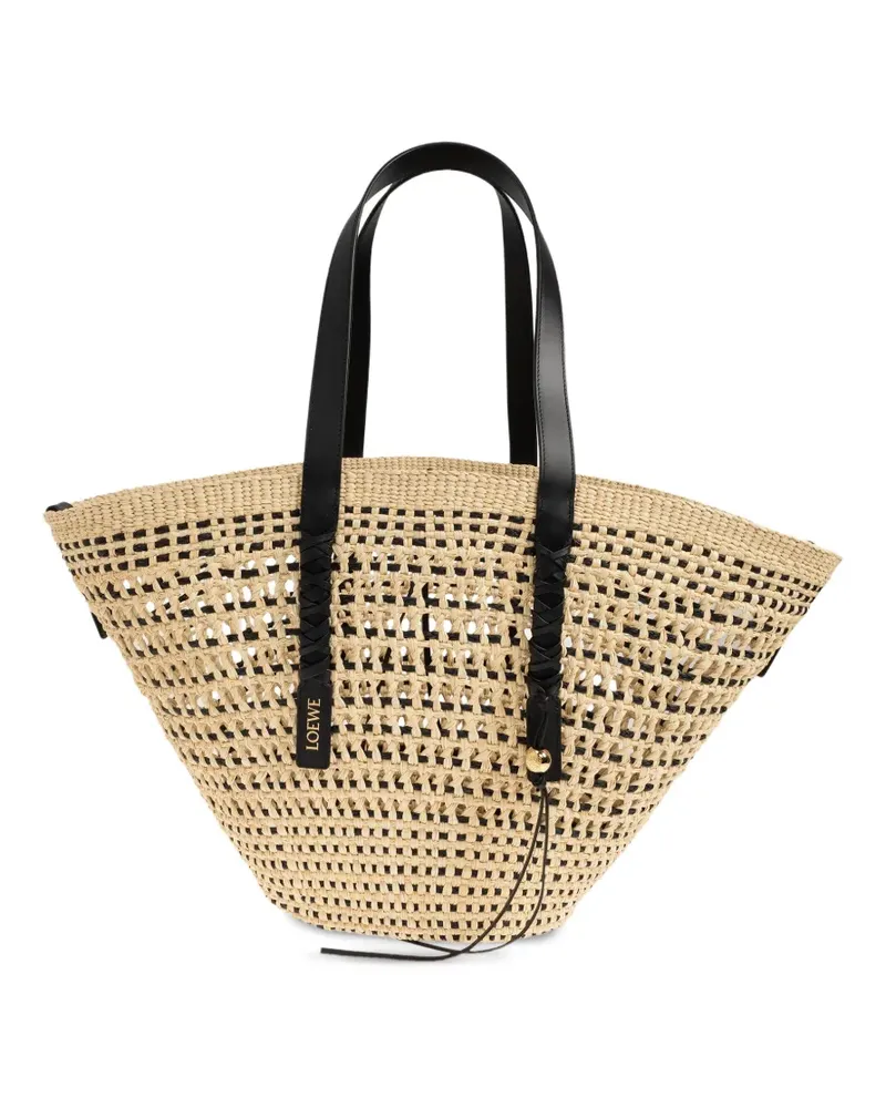 Loewe large Braid shoulder bag - Nude Nude