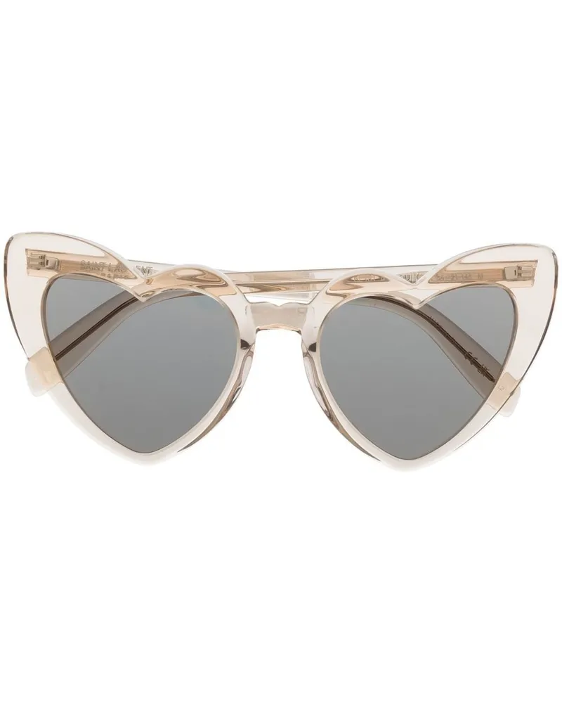 Saint Laurent Sonnenbrille in Herzform Nude